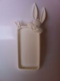Case Coelho Branco iPhone 4 4S