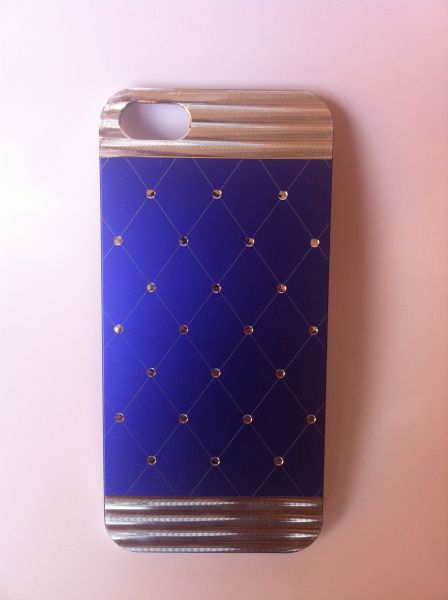 Case Prata com Roxo iPhone 5 5S
