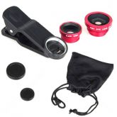 Kit Lente Fisheye 3 em 1